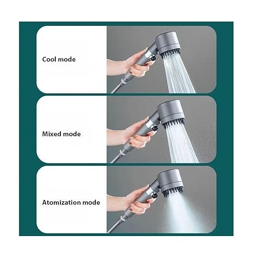 3-Mode High Pressure Shower Head
