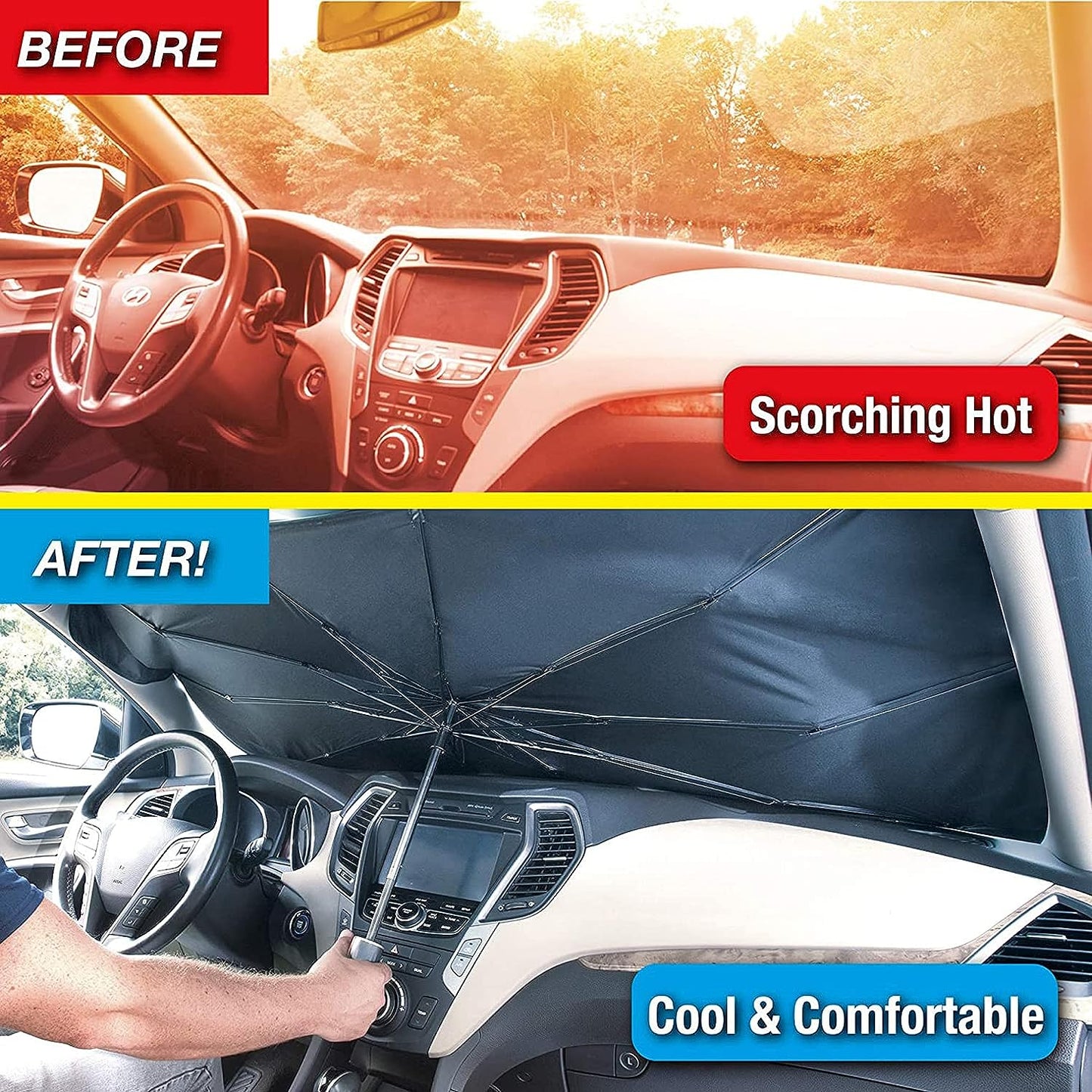 Premium Foldable Car Windshield Sun Shade