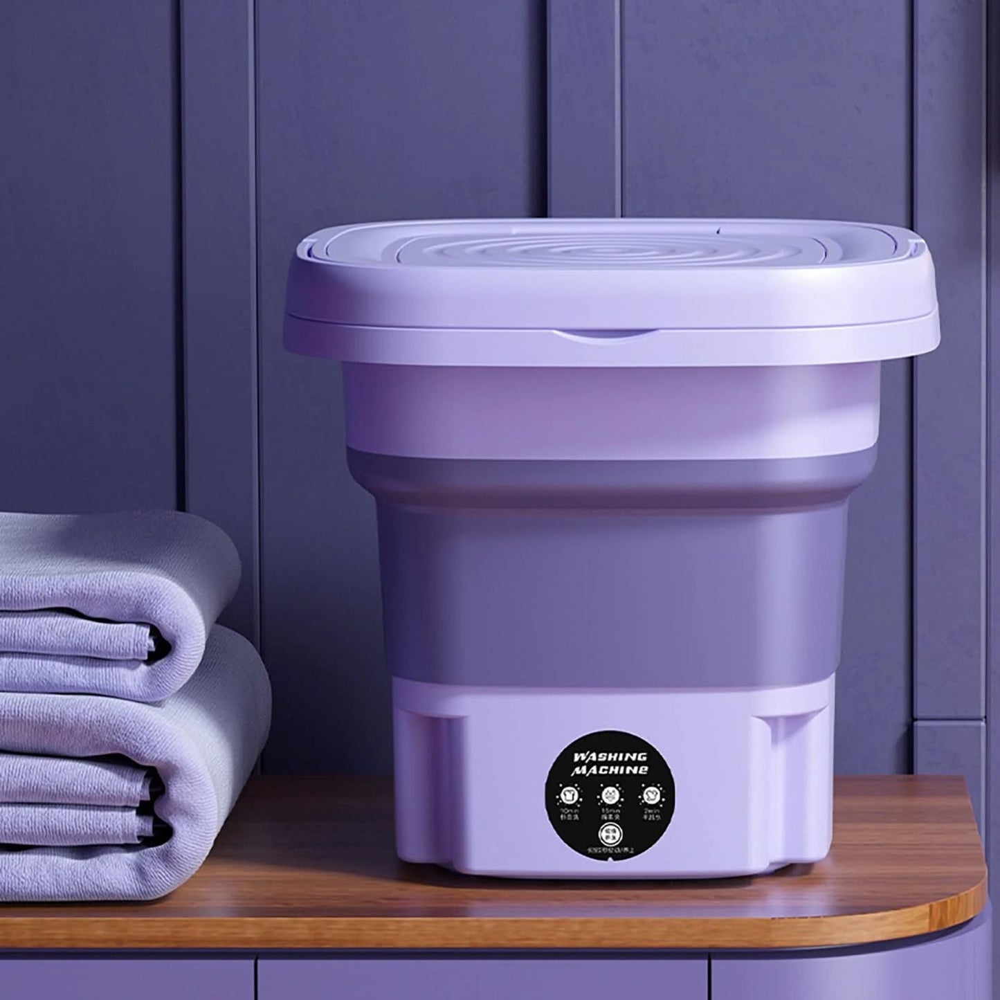 Foldable Mini Washing Machine – Portable Laundry Solution for Travel, Apartments & Baby Care